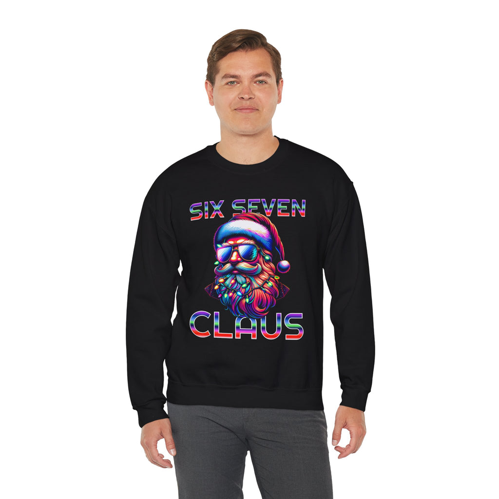 Retro Santa Claus Crewneck Sweatshirt - Six Seven Claus