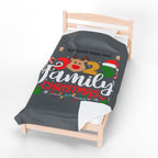 Personalized Christmas Crew Velveteen Plush Blanket Large— "Making Memories Together"
