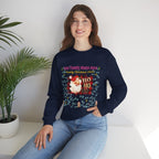 Personalized Santa "HO HO HO" Christmas Sweatshirt — Add Family Name & Year