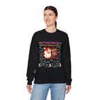Personalized Santa "HO HO HO" Christmas Sweatshirt — Add Family Name & Year