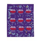 North Pole Correctional Velveteen Plush Blanket - Cozy Holiday Throw