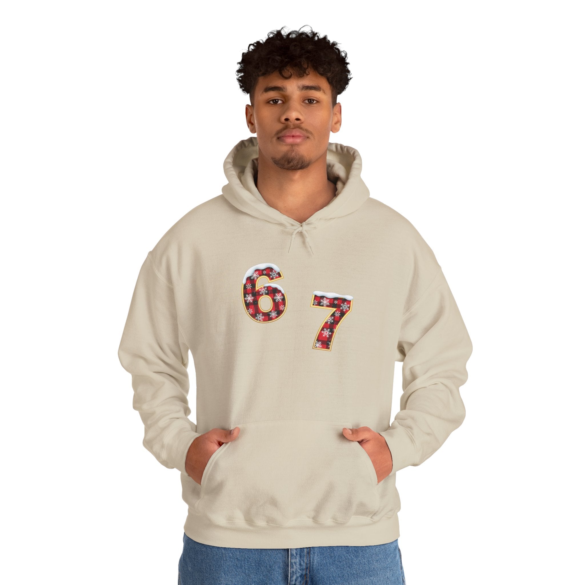 67 Floral Patch Hoodie – Vintage Number Graphic Hooded Sweatshirt