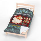 Personalized Christmas Santa Plush Blanket Large — 'Your Family Name Here' | Family Christmas 2025