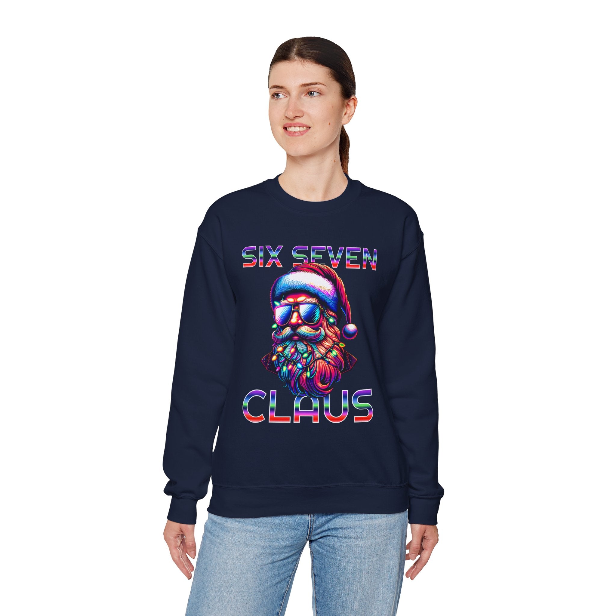 Retro Santa Claus Crewneck Sweatshirt - Six Seven Claus