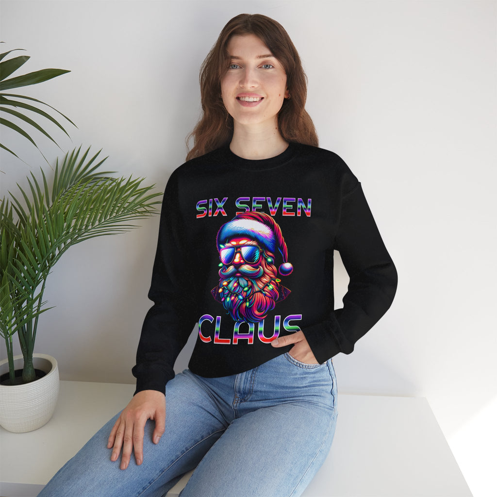Retro Santa Claus Crewneck Sweatshirt - Six Seven Claus