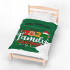 Personalized 2025 Family Christmas Blanket — Custom Name Holiday Plush Throw