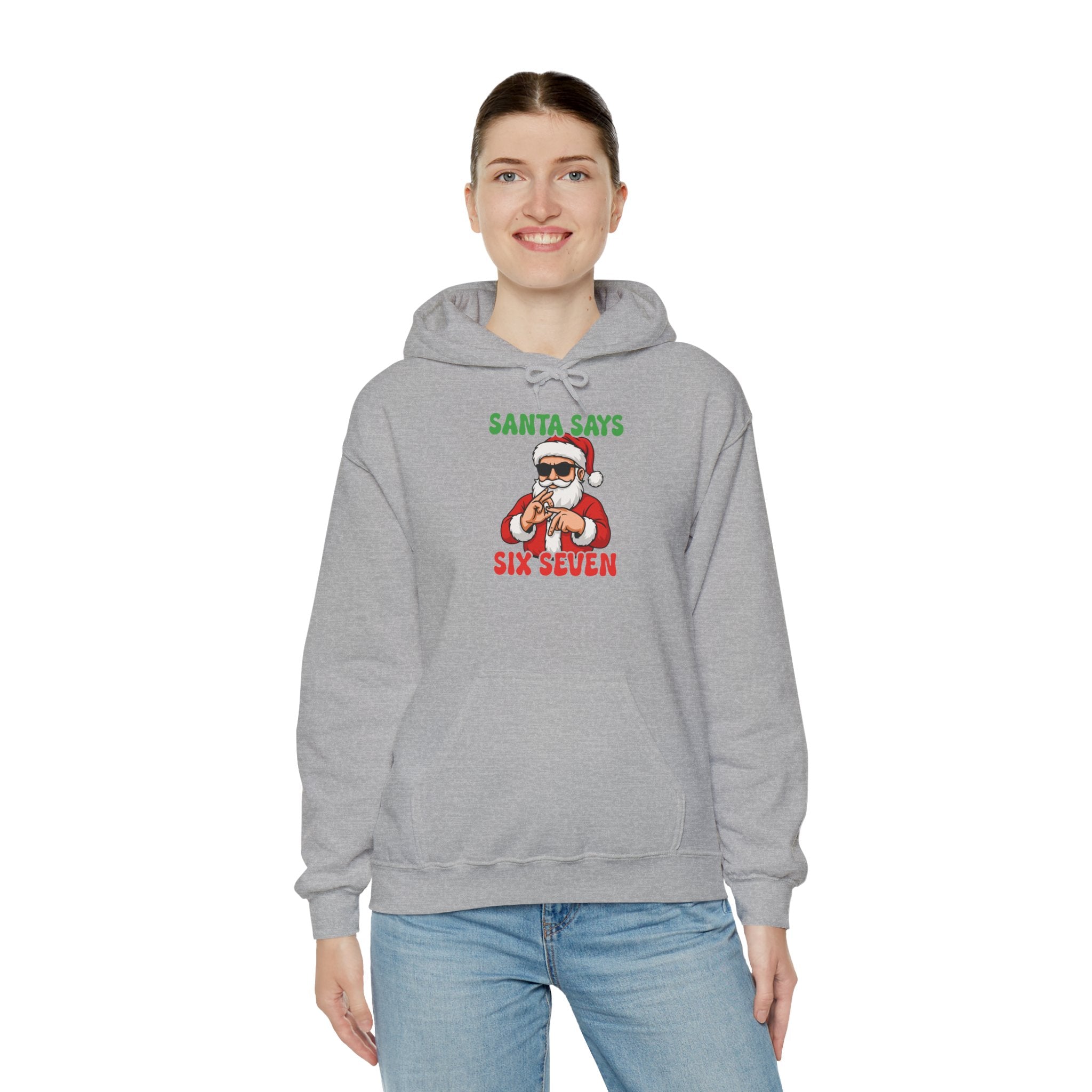 Funny Santa Hooded Sweatshirt