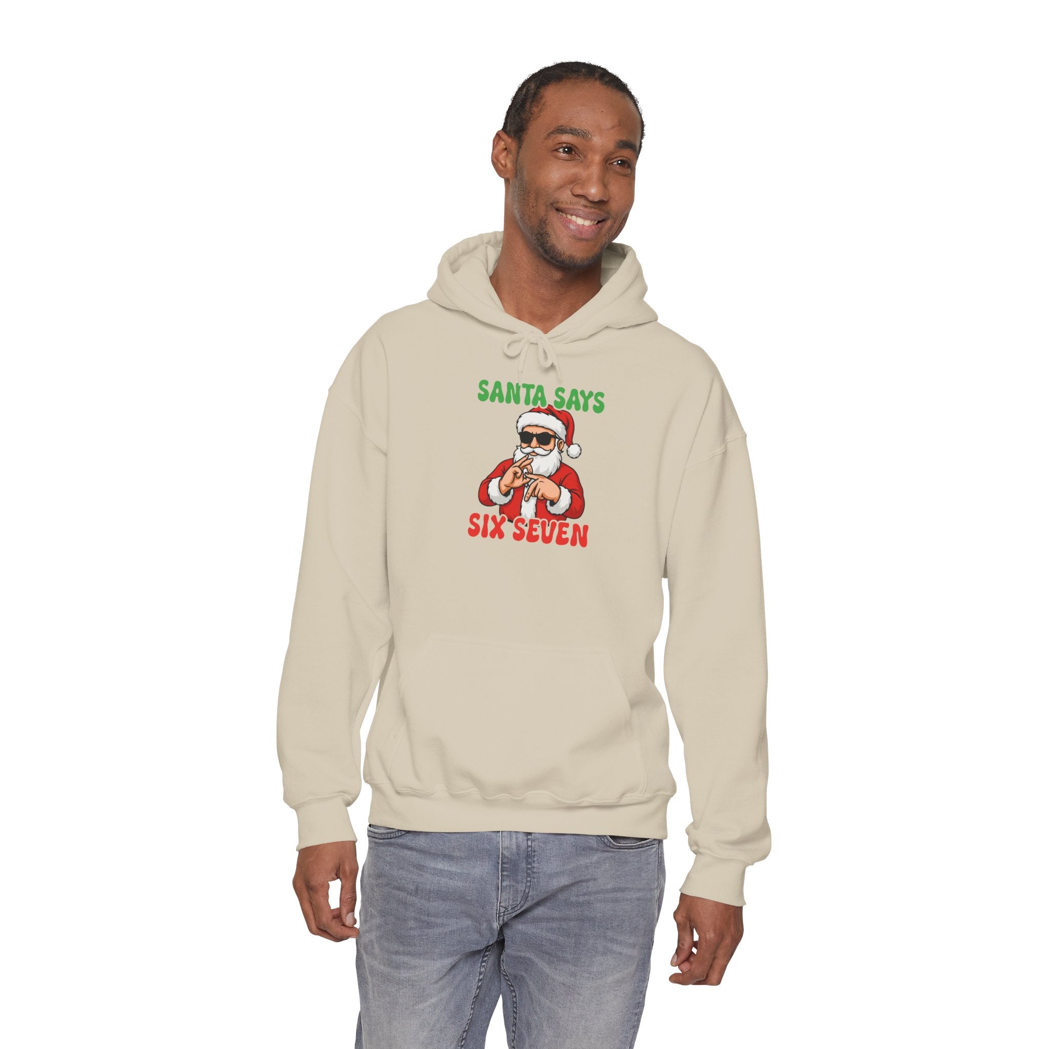 Funny Santa Hooded Sweatshirt