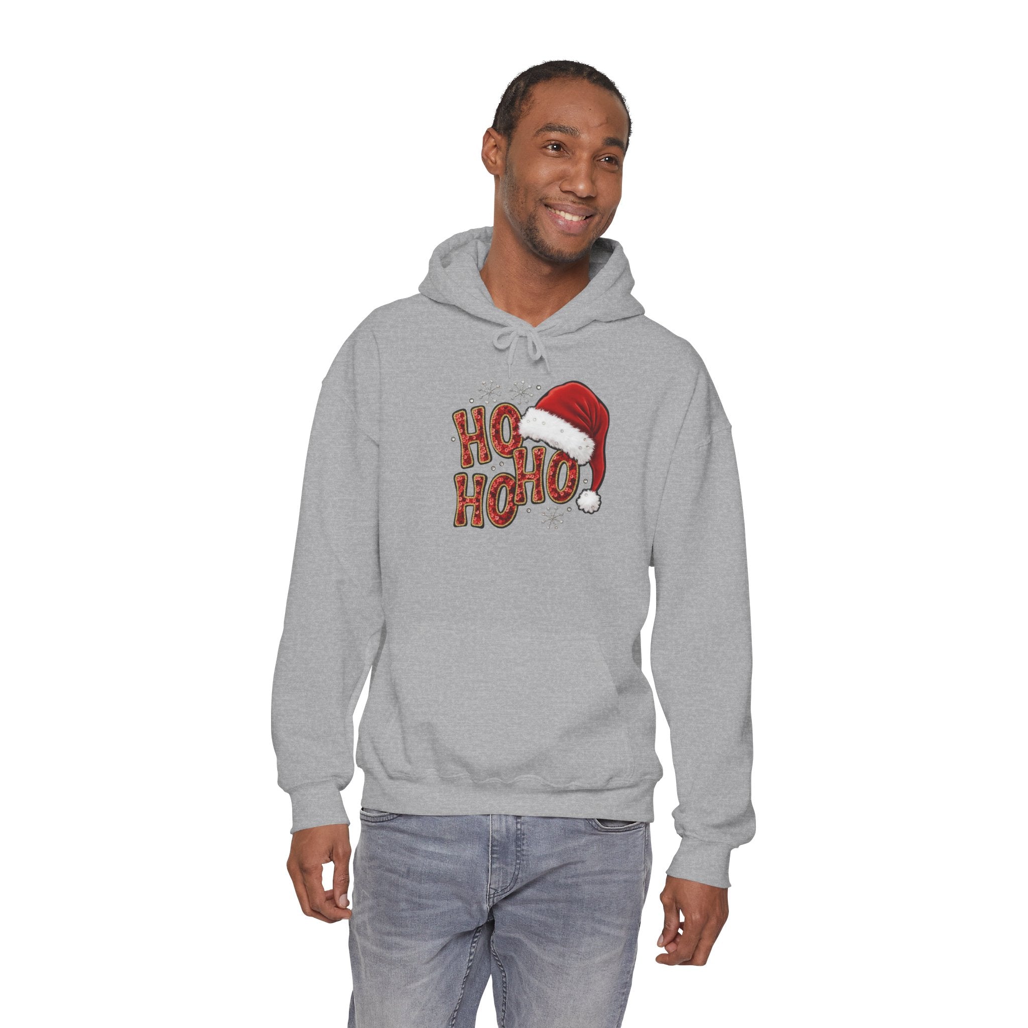 Ho Ho Ho Santa Hat Hoodie — Festive Christmas Pullover