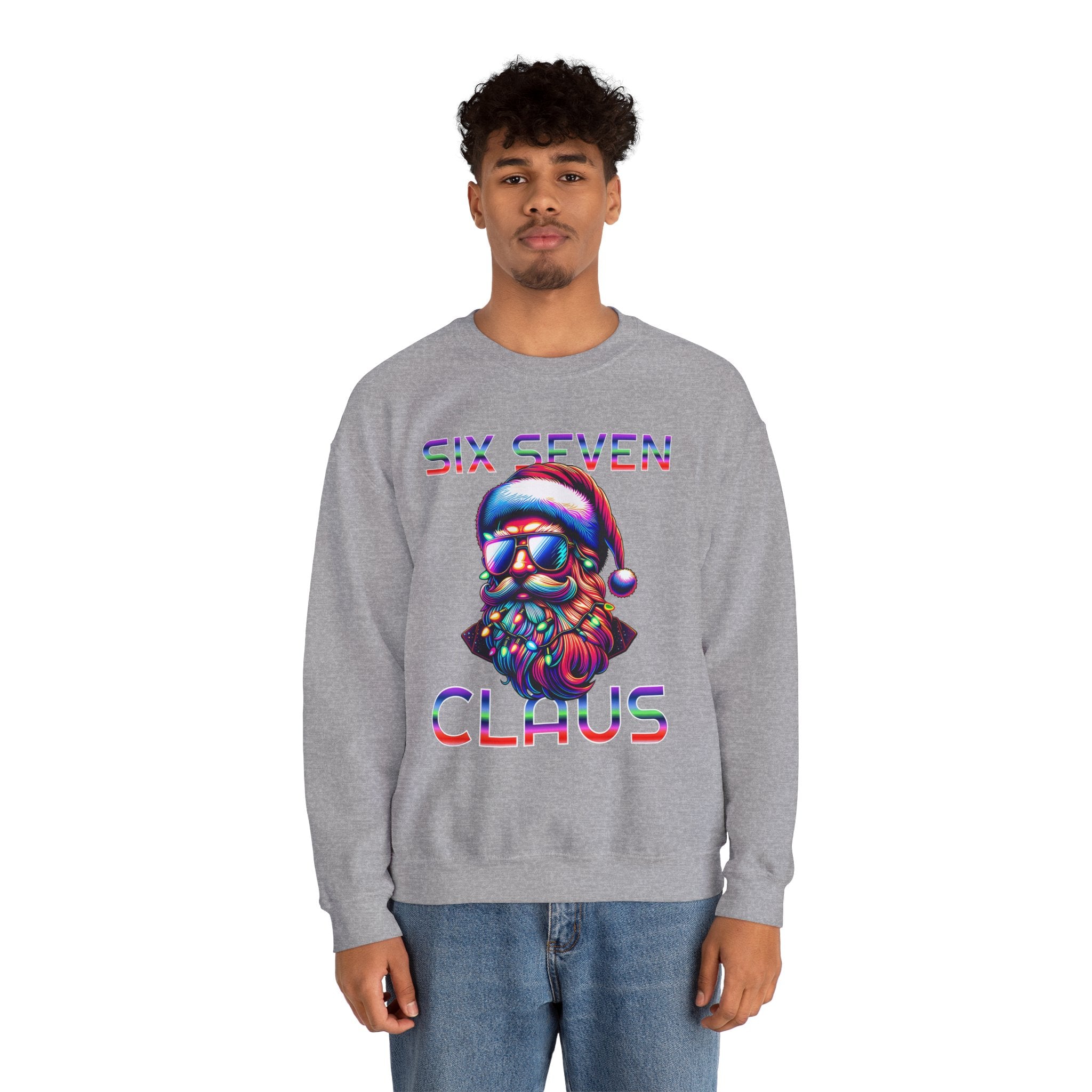 Retro Santa Claus Crewneck Sweatshirt - Six Seven Claus