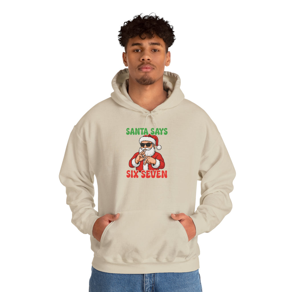 Funny Santa Hooded Sweatshirt