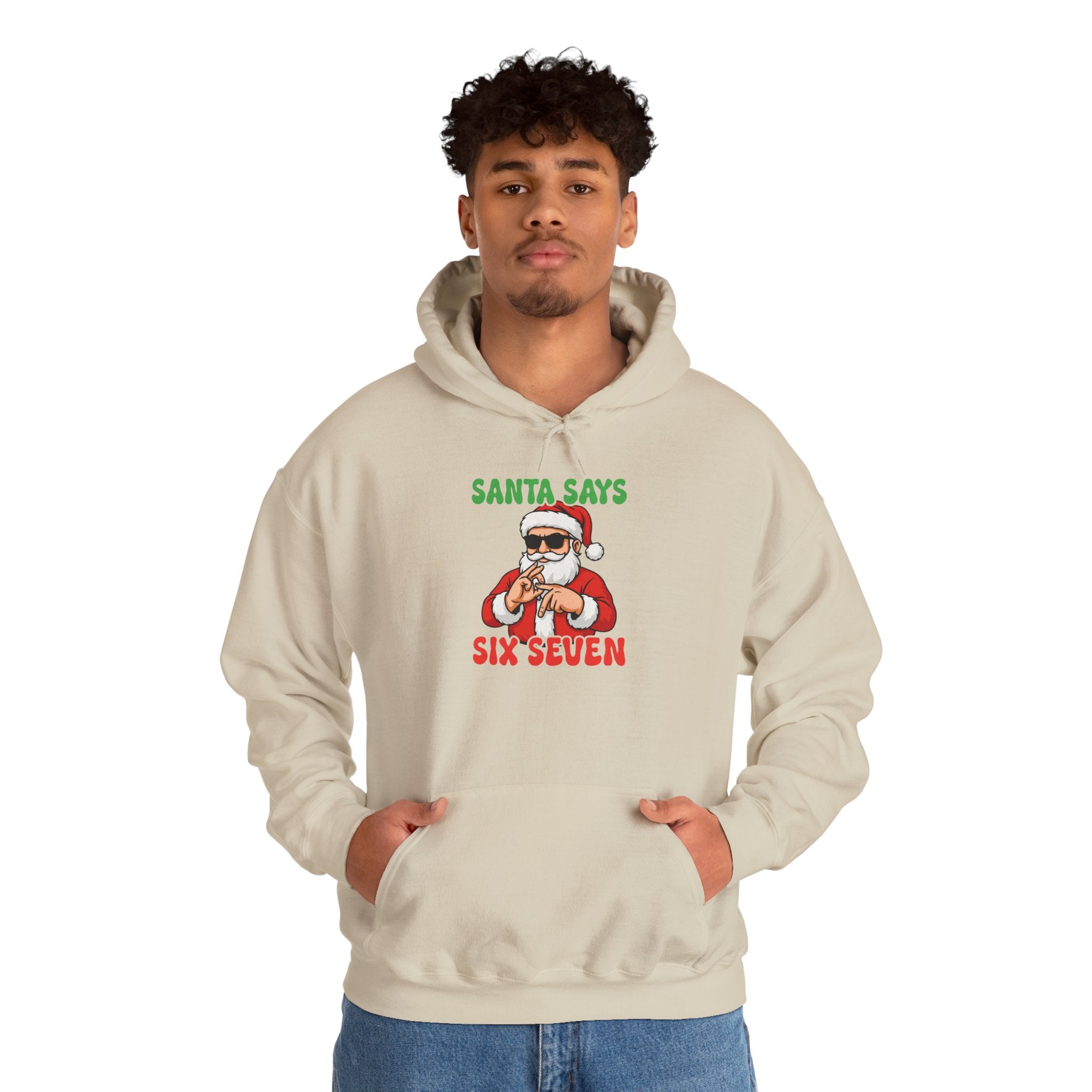 Funny Santa Hooded Sweatshirt