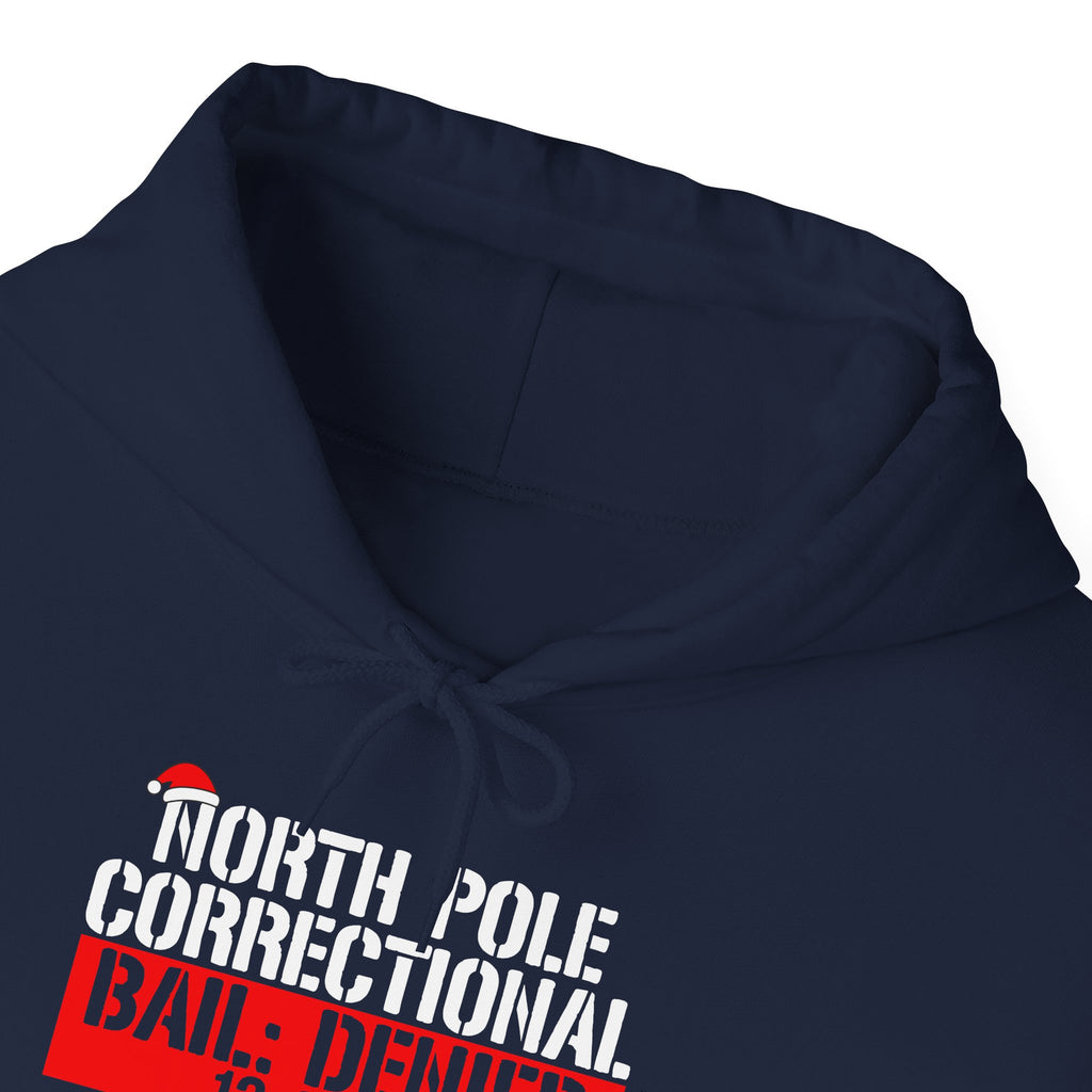 North Pole Correctional Hoodie - Funny Christmas Sweatshirt
