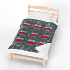 North Pole Correctional Velveteen Plush Blanket - Cozy Holiday Throw