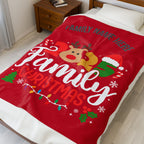 Personalized 2025 Family Christmas Blanket — Custom Name Holiday Plush Throw