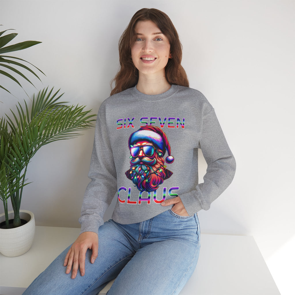 Retro Santa Claus Crewneck Sweatshirt - Six Seven Claus