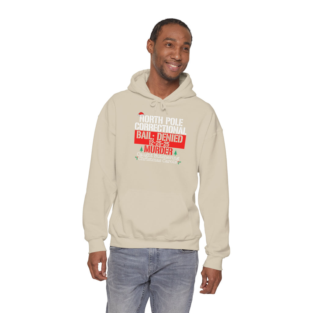 North Pole Correctional Hoodie - Funny Christmas Sweatshirt
