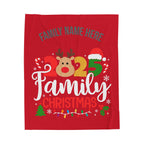 Personalized 2025 Family Christmas Blanket — Custom Name Holiday Plush Throw