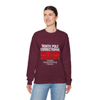 North Pole Correctional Crewneck Sweatshirt - Caught Impersonating Santa