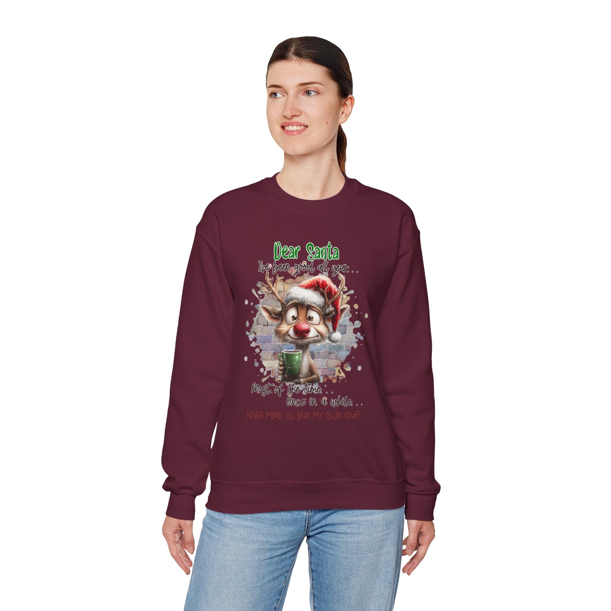 Dear Santa Crewneck Sweatshirt for the Holiday Season