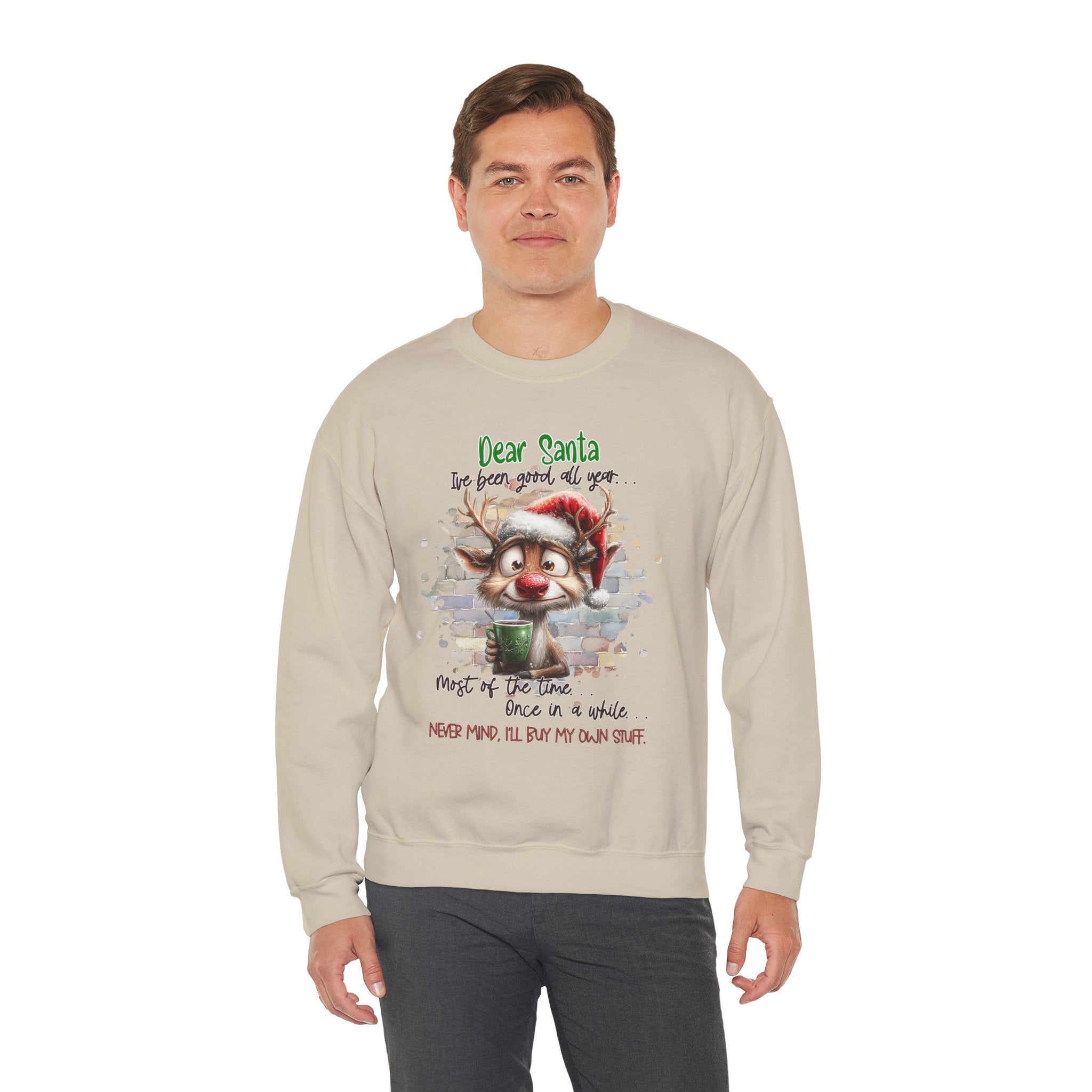 Dear Santa Crewneck Sweatshirt for the Holiday Season