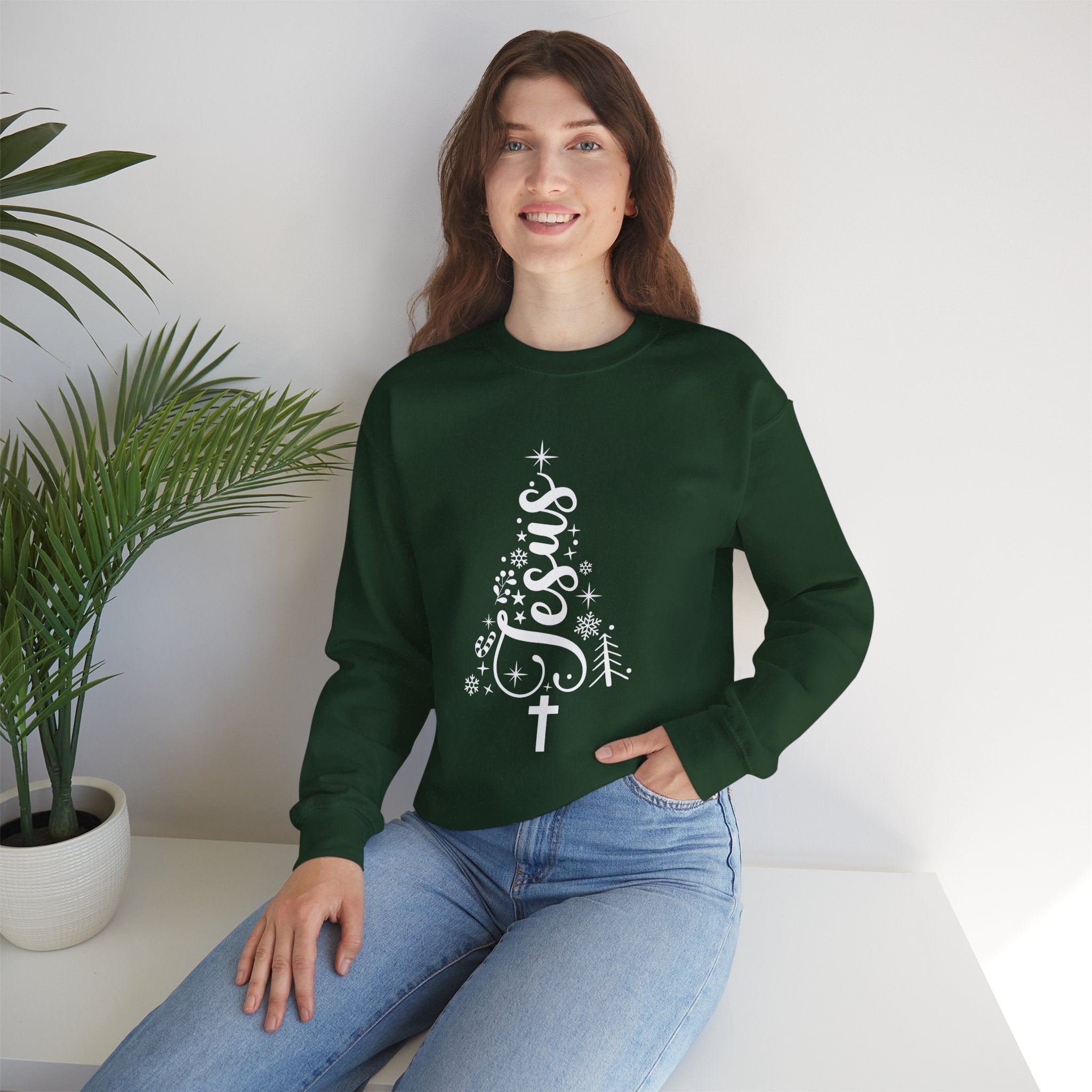 Jesus Christmas Crewneck Sweatshirt