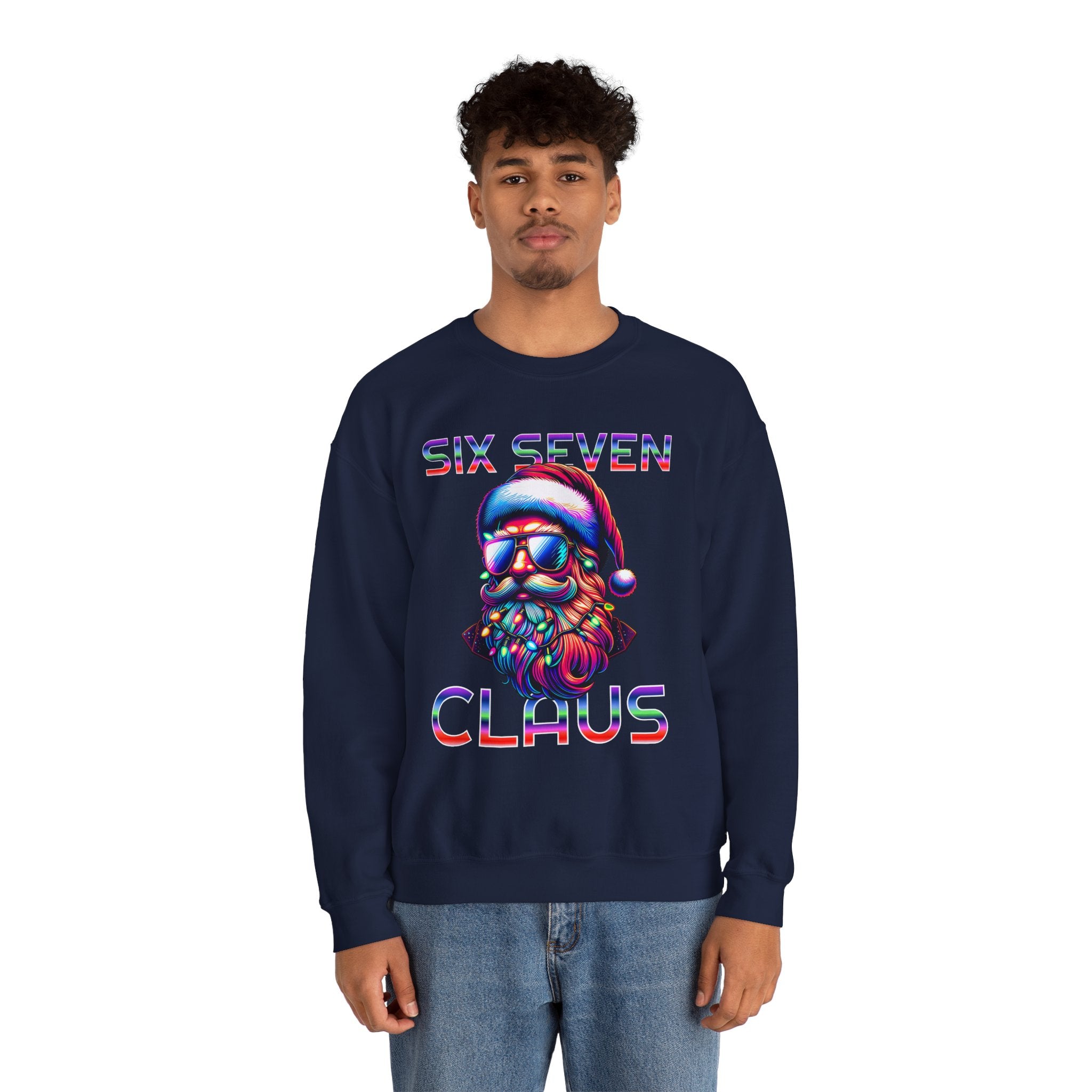 Retro Santa Claus Crewneck Sweatshirt - Six Seven Claus