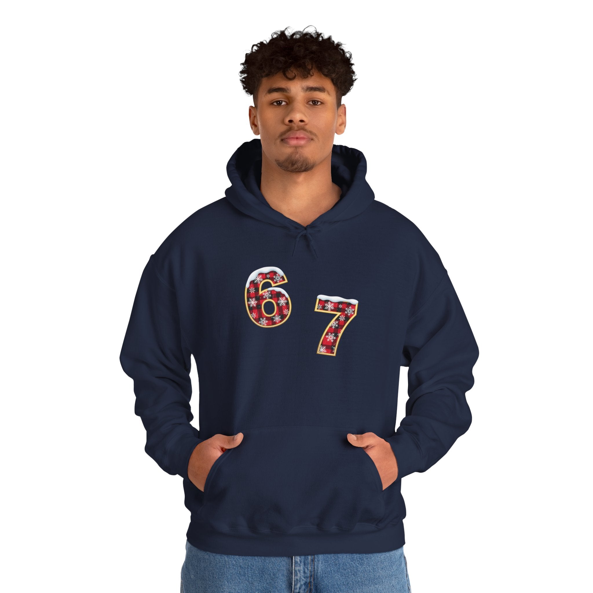67 Floral Patch Hoodie – Vintage Number Graphic Hooded Sweatshirt