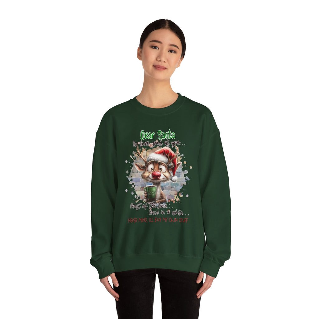 Dear Santa Crewneck Sweatshirt for the Holiday Season