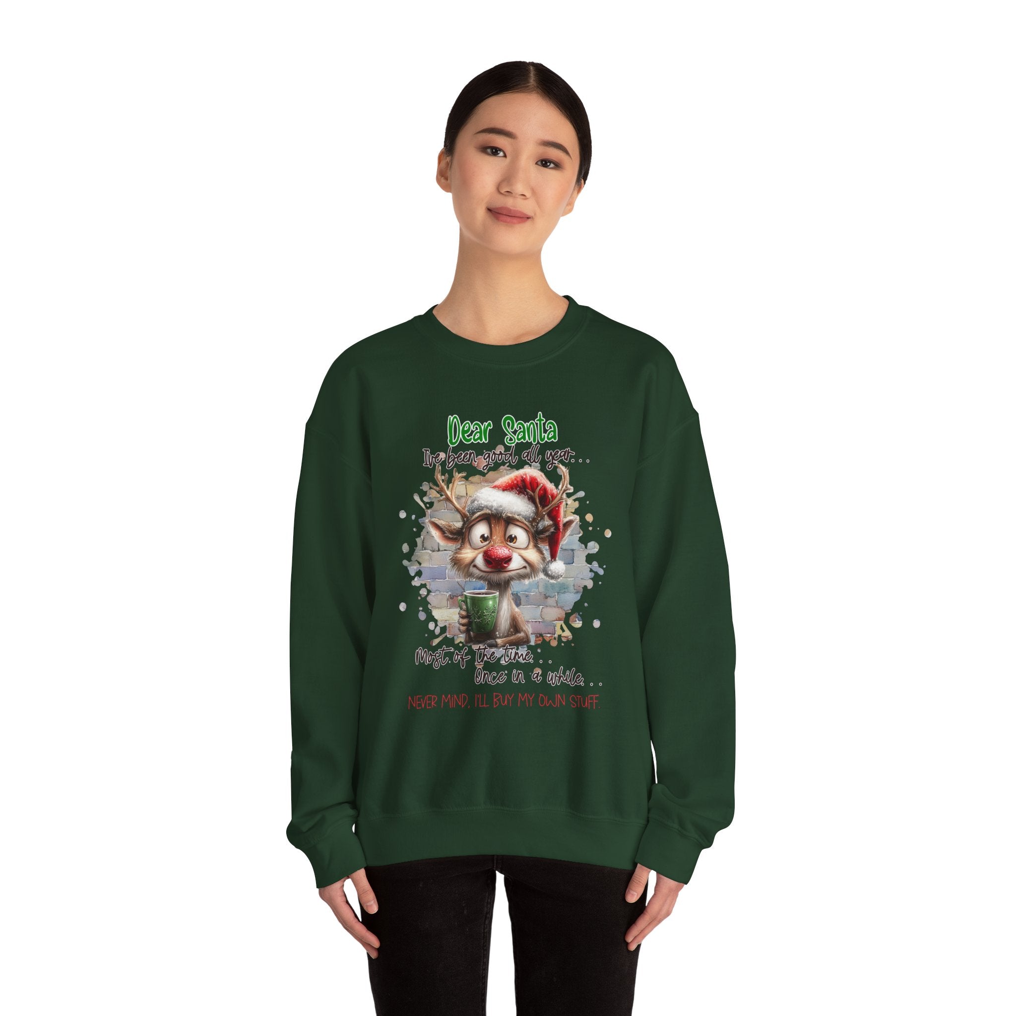 Dear Santa Crewneck Sweatshirt for the Holiday Season