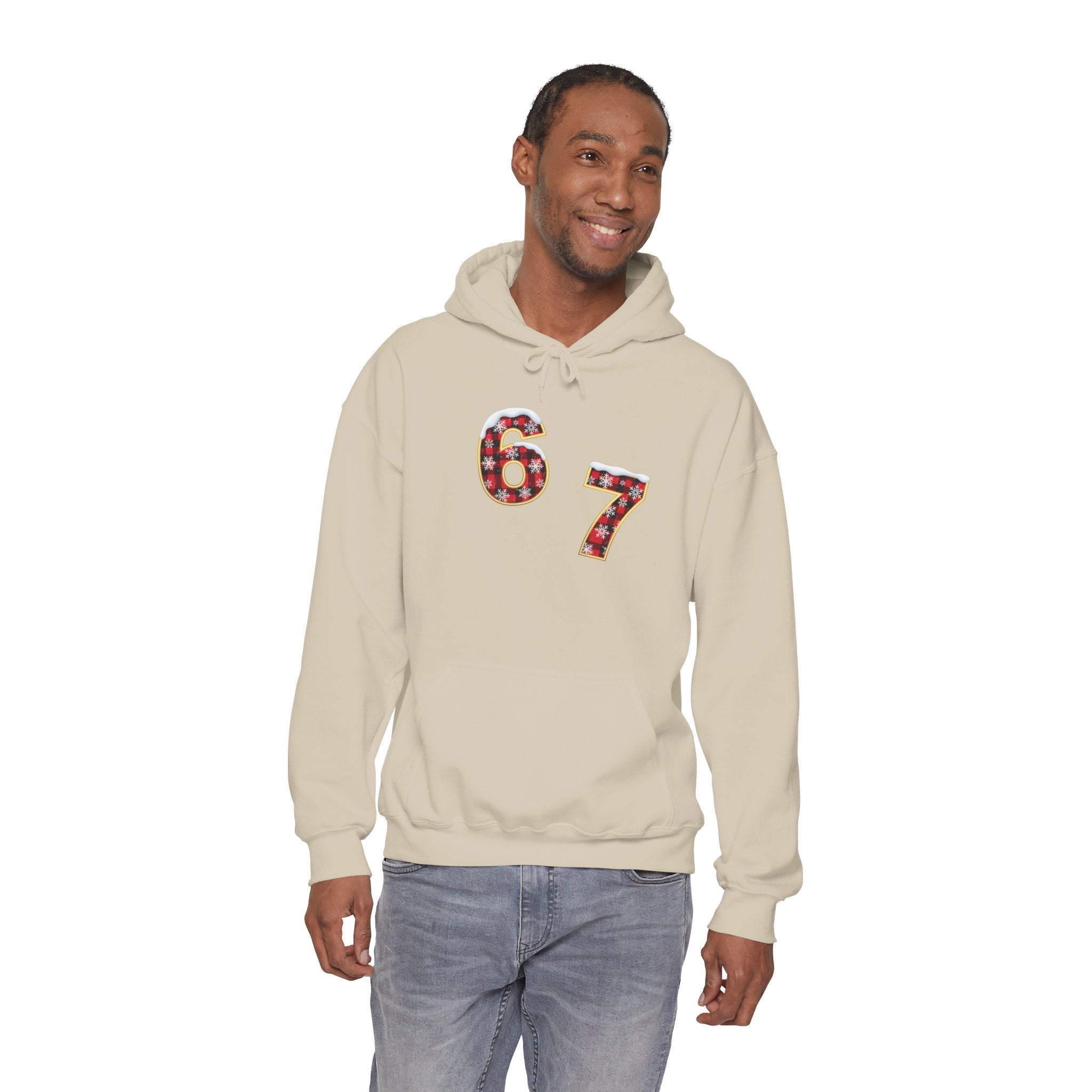 67 Floral Patch Hoodie – Vintage Number Graphic Hooded Sweatshirt