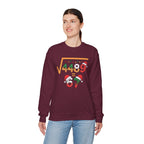 Christmas Math Crewneck Sweatshirt with Holiday Fun Design