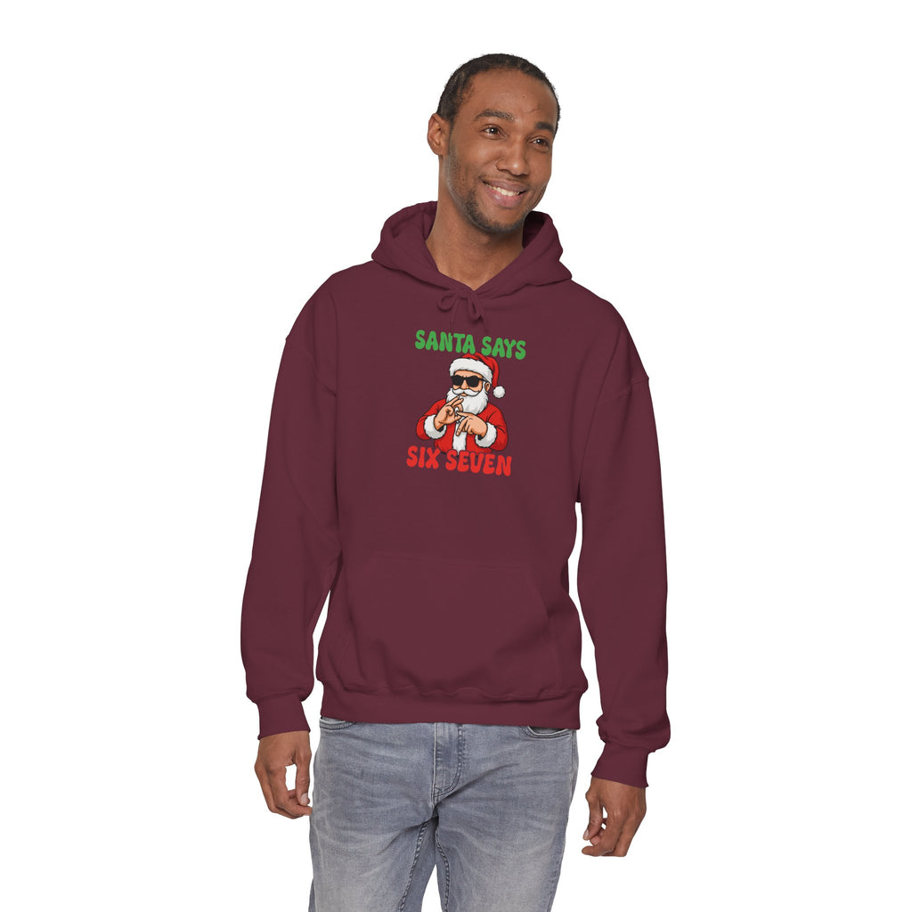 Funny Santa Hooded Sweatshirt