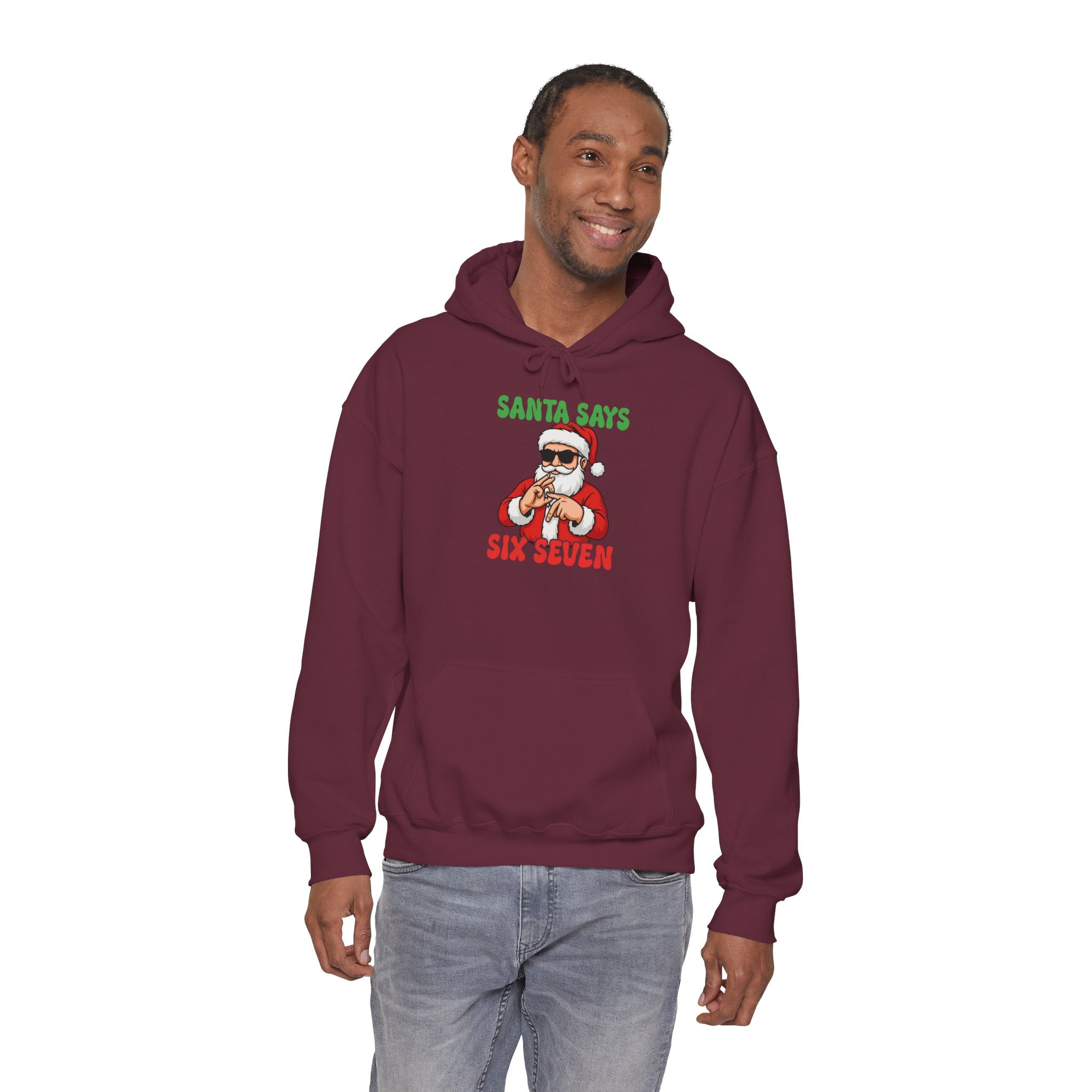 Funny Santa Hooded Sweatshirt