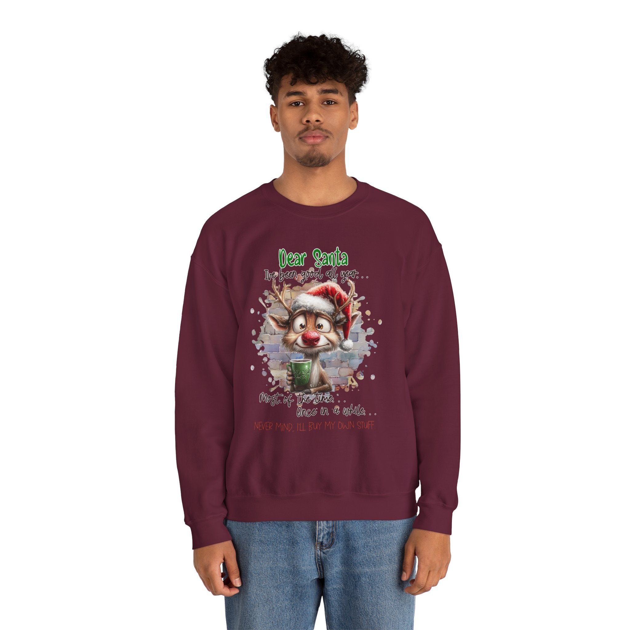 Dear Santa Crewneck Sweatshirt for the Holiday Season