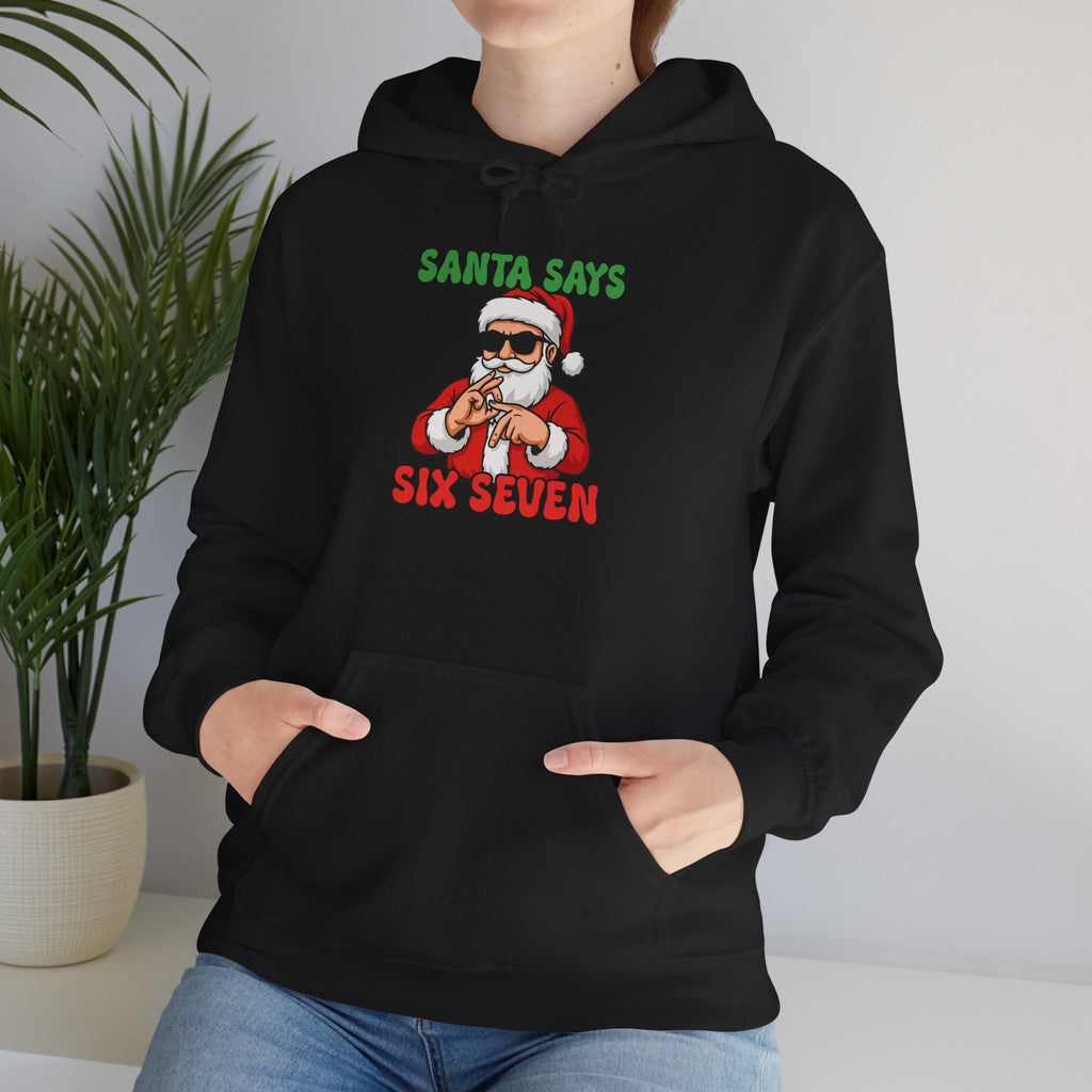 Funny Santa Hooded Sweatshirt