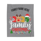 Personalized 2025 Family Christmas Blanket — Custom Name Holiday Plush Throw