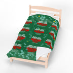 North Pole Correctional Velveteen Plush Blanket - Cozy Holiday Throw