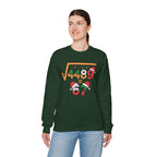 Christmas Math Crewneck Sweatshirt with Holiday Fun Design