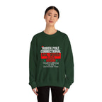 Funny Christmas Sweatshirt - North Pole Correctional "Bail Denied" Design