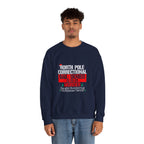 North Pole Correctional Crewneck Sweatshirt - Funny Holiday Sweatshirt for Christmas Celebrations