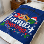 Personalized 2025 Family Christmas Blanket — Custom Name Holiday Plush Throw