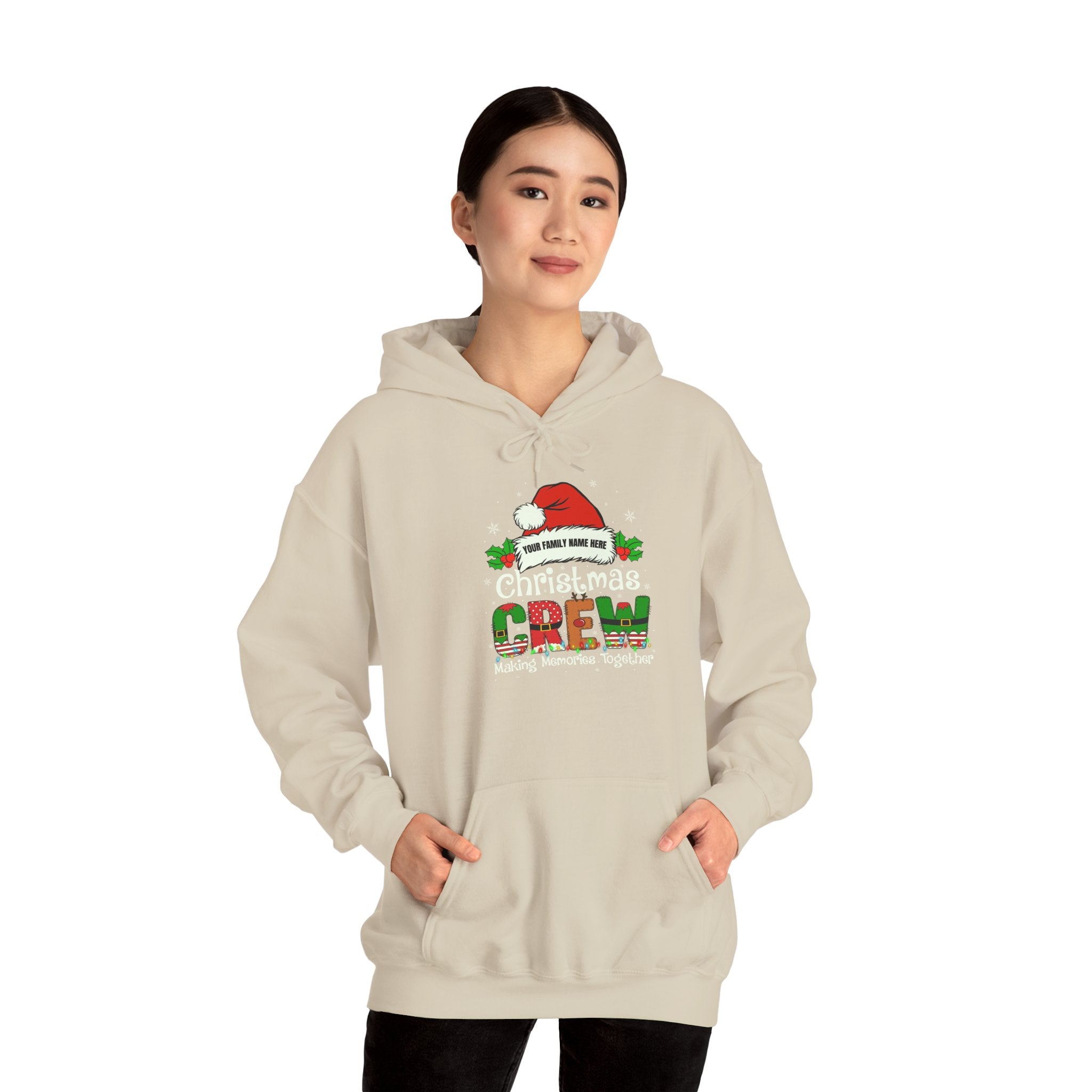 Christmas Crew Hoodie - "Making Memories Together" Holiday Sweatshirt