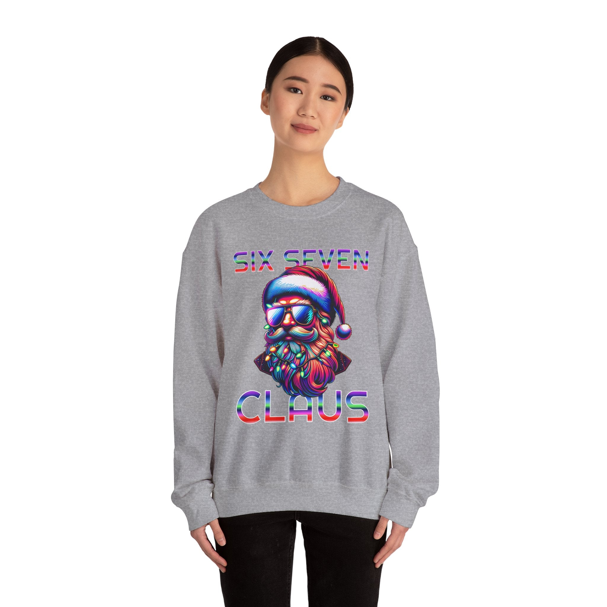 Retro Santa Claus Crewneck Sweatshirt - Six Seven Claus