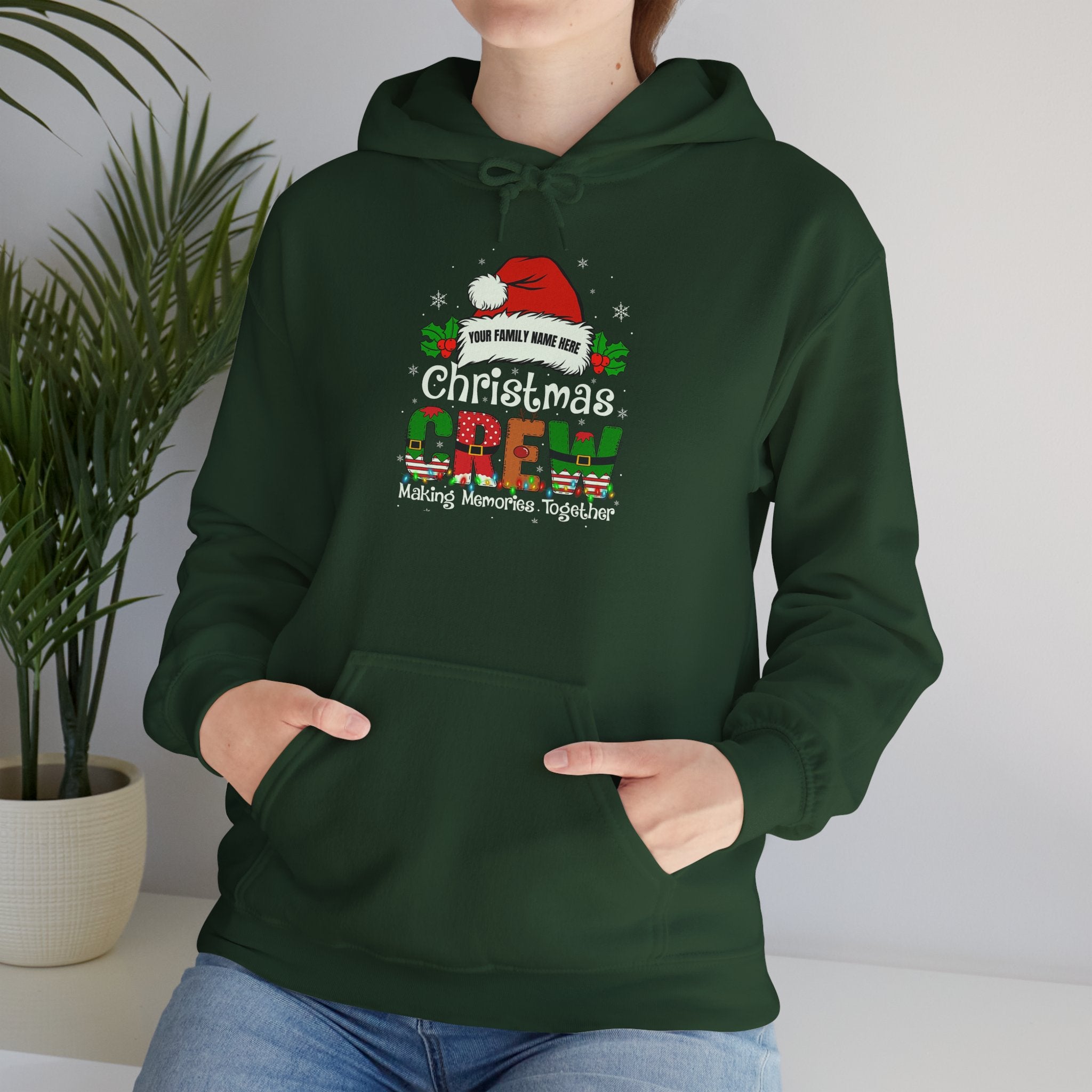Christmas Crew Hoodie - "Making Memories Together" Holiday Sweatshirt