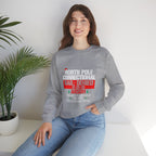 Funny Christmas Sweatshirt - North Pole Correctional "Bail Denied" Design
