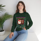 Personalized Santa "HO HO HO" Christmas Sweatshirt — Add Family Name & Year