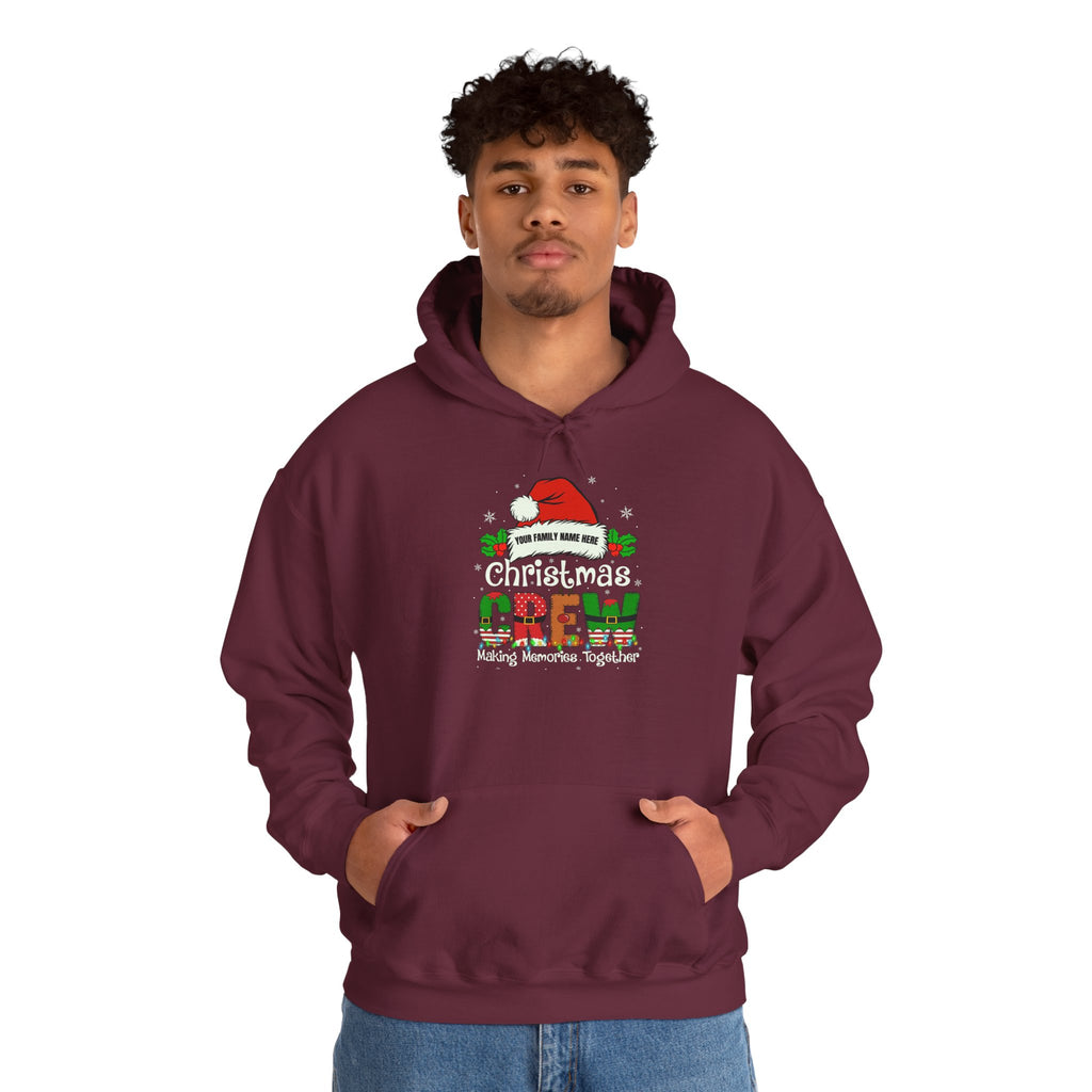 Christmas Crew Hoodie - "Making Memories Together" Holiday Sweatshirt