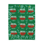 North Pole Correctional Velveteen Plush Blanket - Cozy Holiday Throw