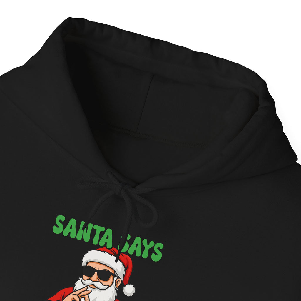Funny Santa Hooded Sweatshirt